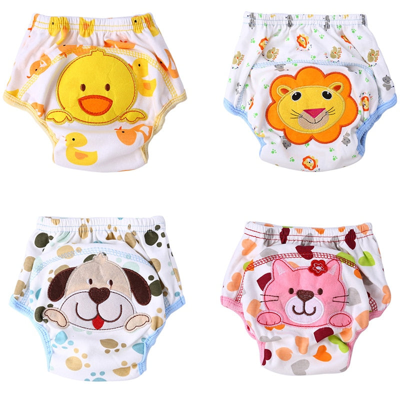 Cartoon Print Baby Washable Diaper