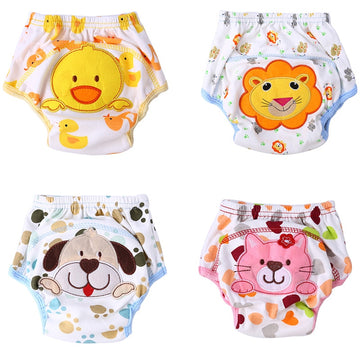 Cartoon Print Washable Baby Diapers – Eco-Friendly and Reusable