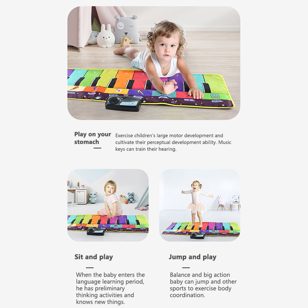 Musical Piano Keyboard Mat for Kids