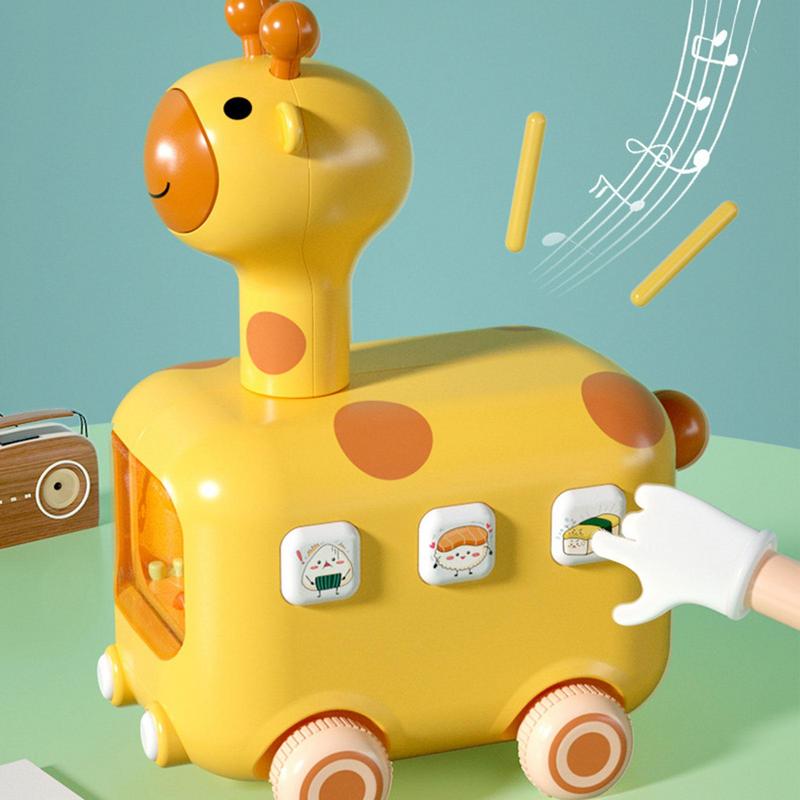 Light Up Press And Go Crawling Giraffe