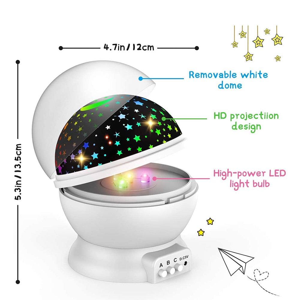 Star Projector Children's Bedroom LED Lamp