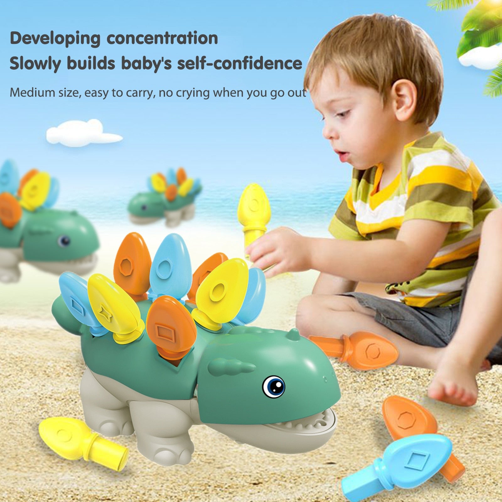 Toddler Puzzle Spike Dinosaur Toy